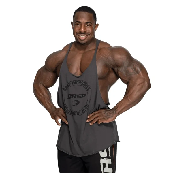 GASP STRINGER TANK TOP, Grey
