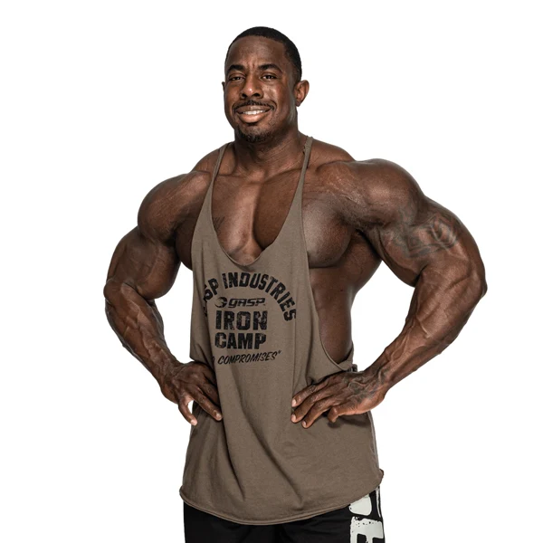 GASP STRINGER TANK TOP, Washed Green