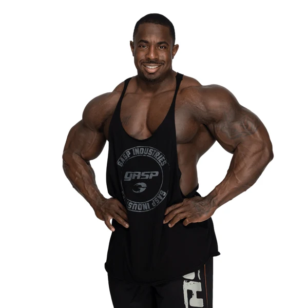 GASP STRINGER TANK TOP, Black