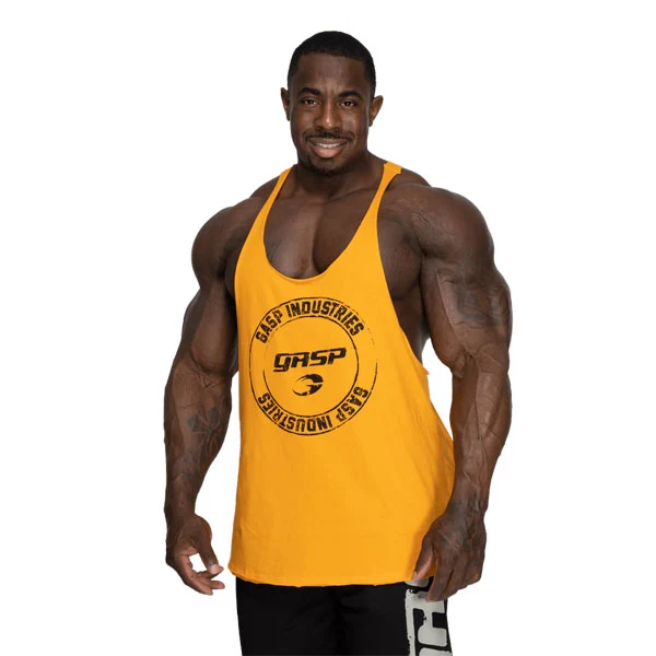 GASP STRINGER TANK TOP, Yellow