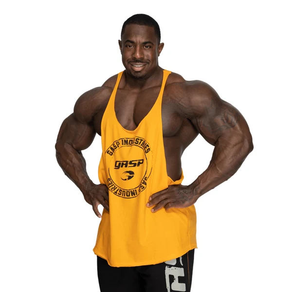 GASP STRINGER TANK TOP, Yellow