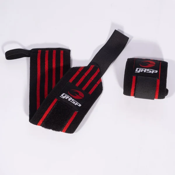 GASP HARDCORE HANDGELENK BANDAGE, Black/Red