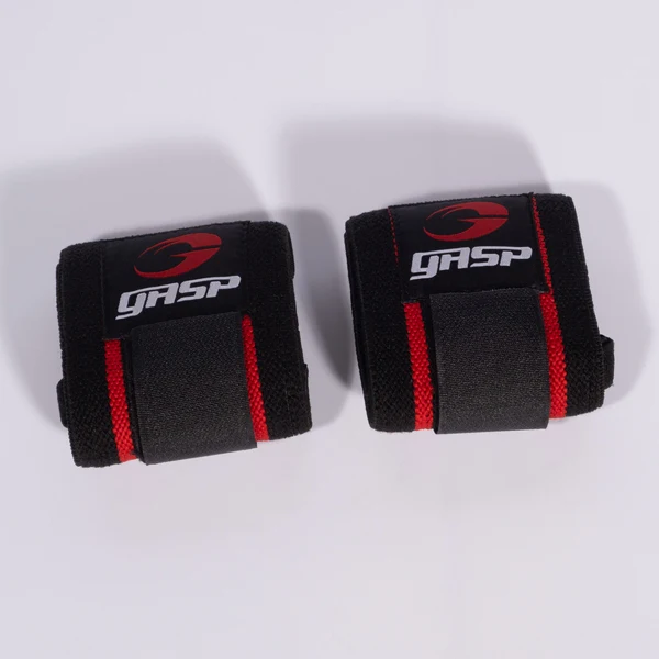 GASP HARDCORE HANDGELENK BANDAGE, Black/Red