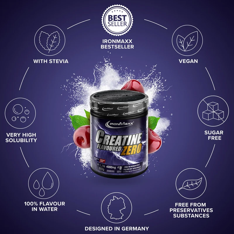 Creatine Flavoured Zero (500g) - Kirsche