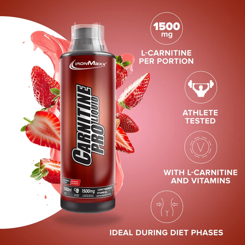 Carnitine Pro Liquid (500ml) - Erdbeere