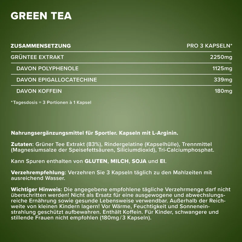 Green Tea - 300 Kapseln
