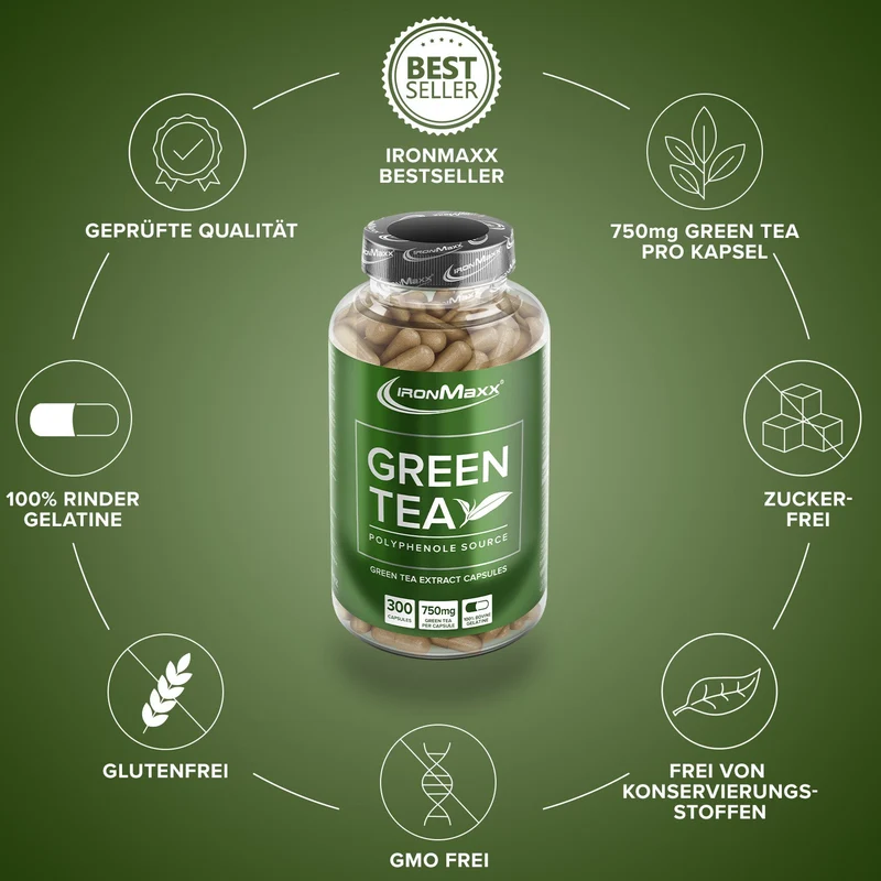 Green Tea - 300 Kapseln