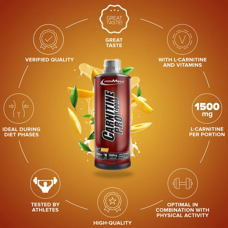 Carnitine Pro Liquid (1000ml) - Mango