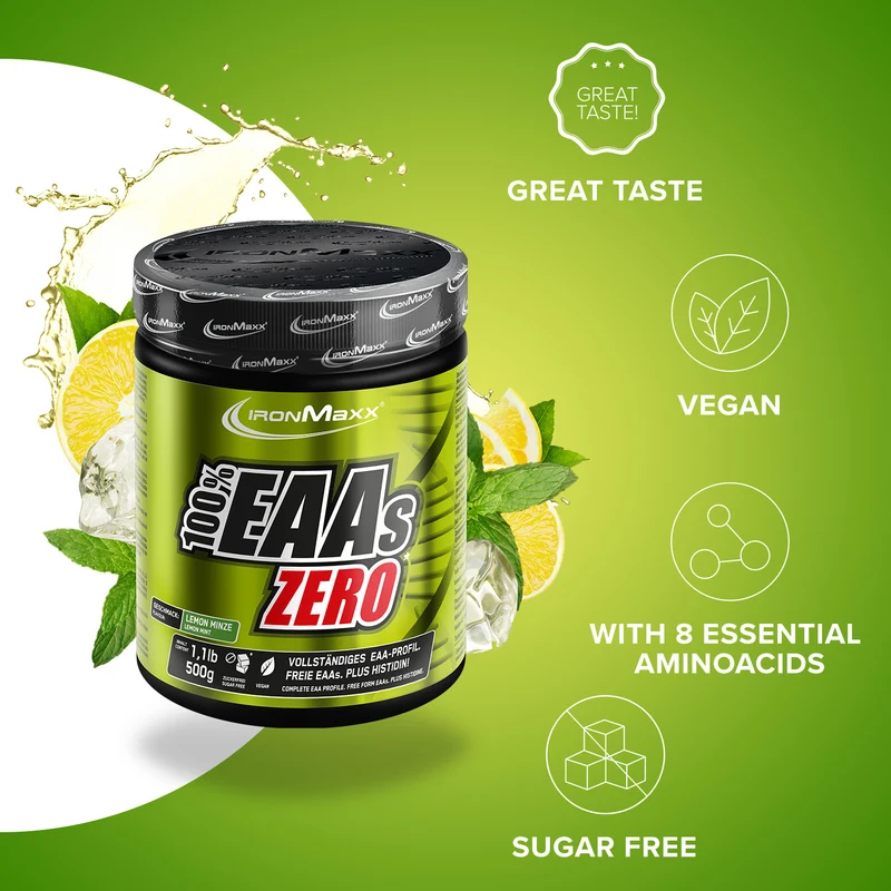100% EAAs Zero (500g) - Lemon Minze
