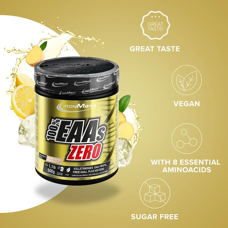 100% EAAs Zero (500g) - Zitrus-Ingwer