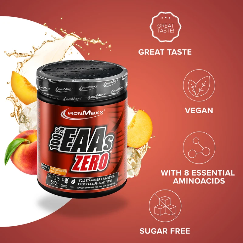 100% EAAs Zero (500g) - Peach Ice Tea