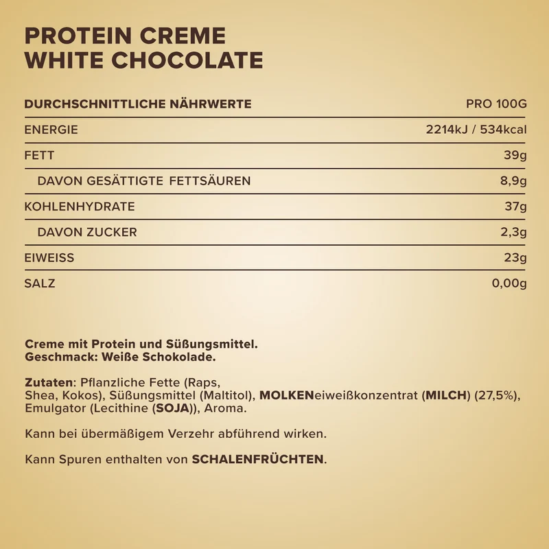 Protein Creme (250g) - Weiße Schokolade Special Edition