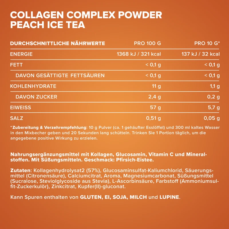 Collagen Complex Powder (300g) - Peach Ice Tea