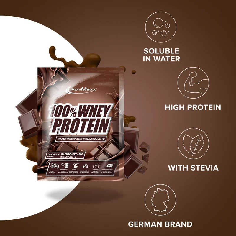 100% Whey Protein (10x30g) - Milchschokolade