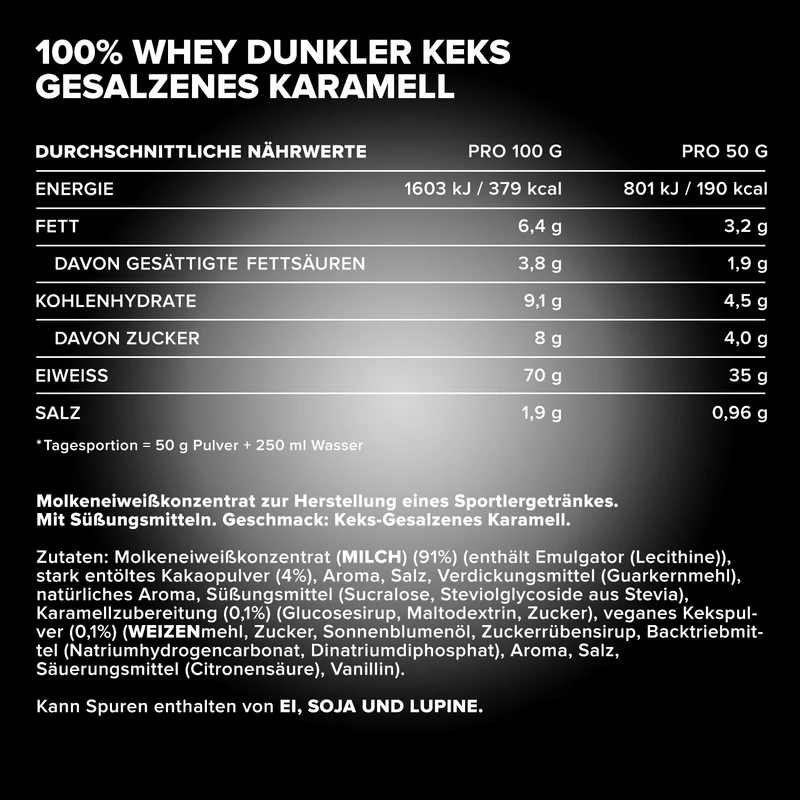 100% Whey Protein (2350g) - Dark Cookies Salted Caramel
