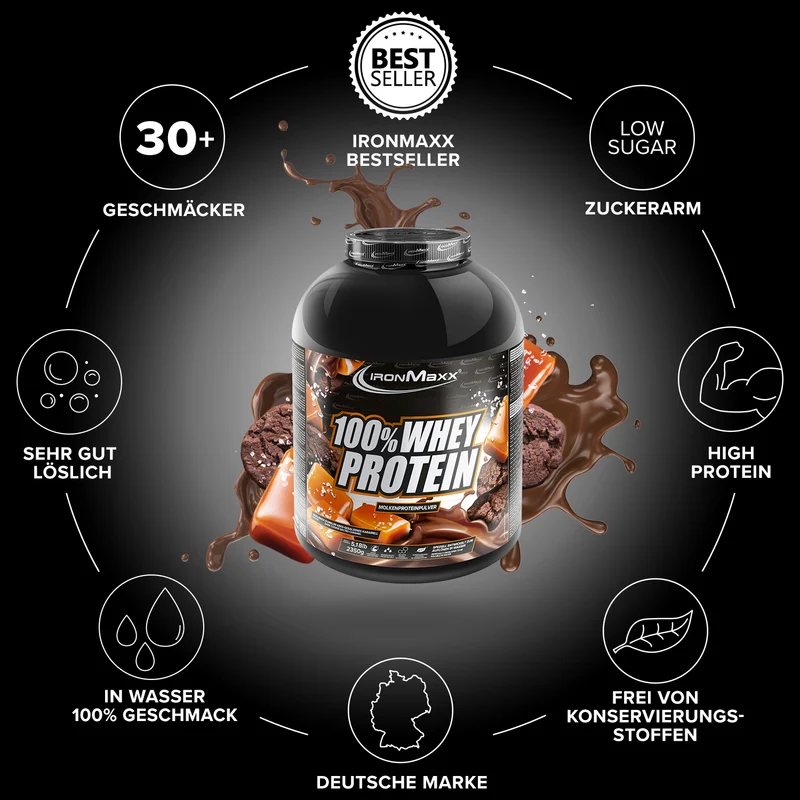 100% Whey Protein (2350g) - Dark Cookies Salted Caramel