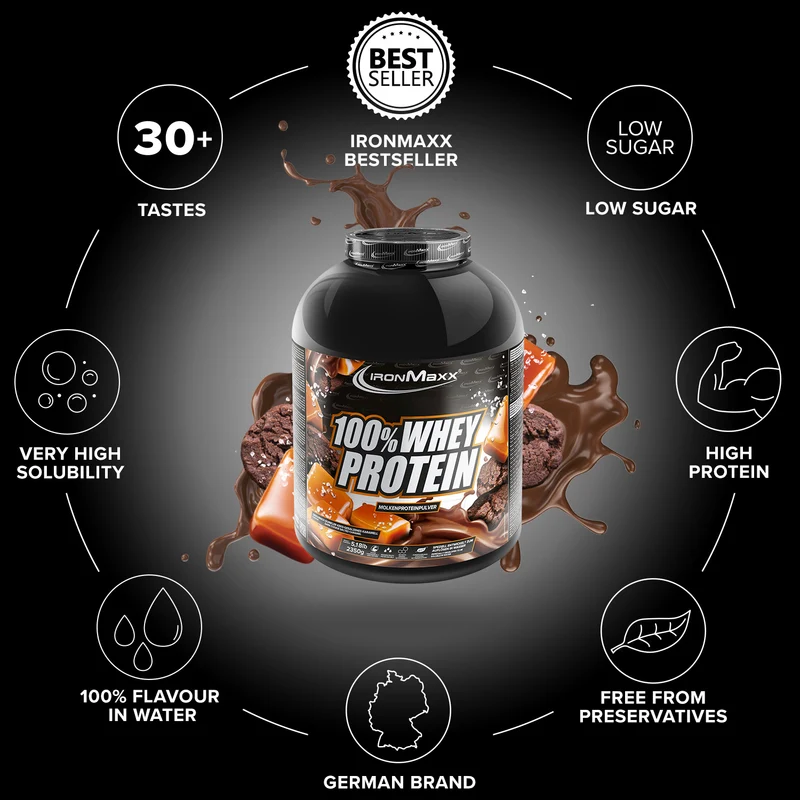 100% Whey Protein (2350g) - Dark Cookies Salted Caramel