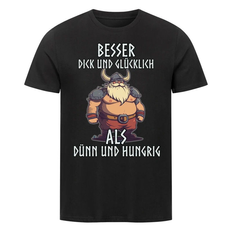 Dick und Glücklich - Herren Premiumshirt