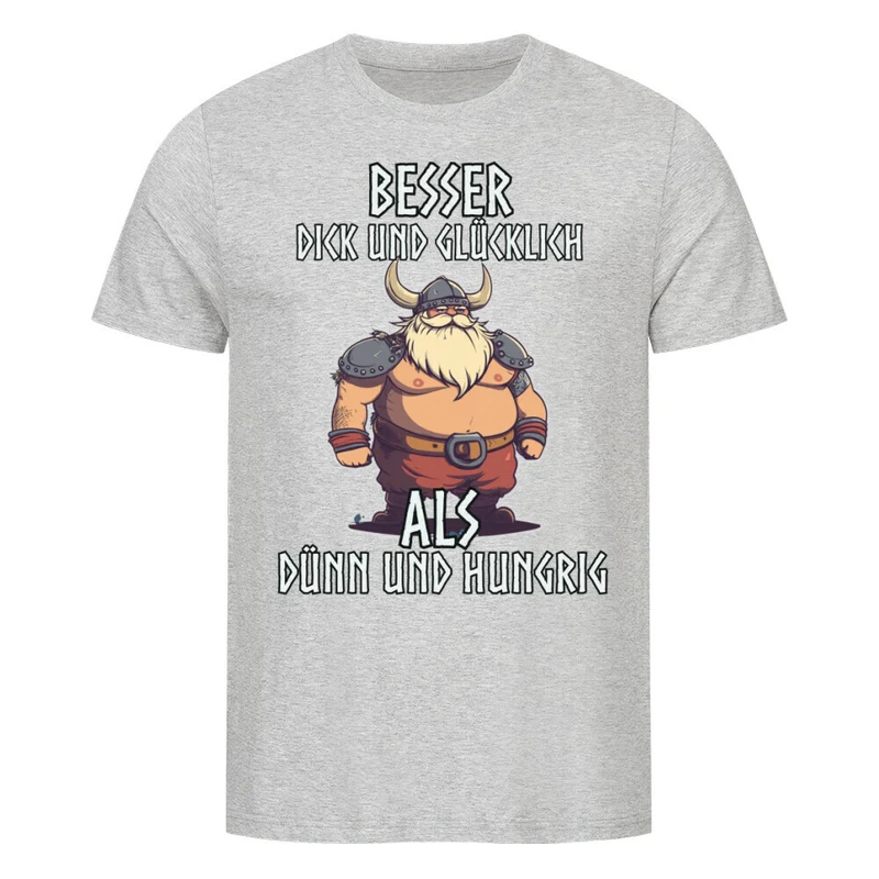 Dick und Glücklich - Herren Premiumshirt
