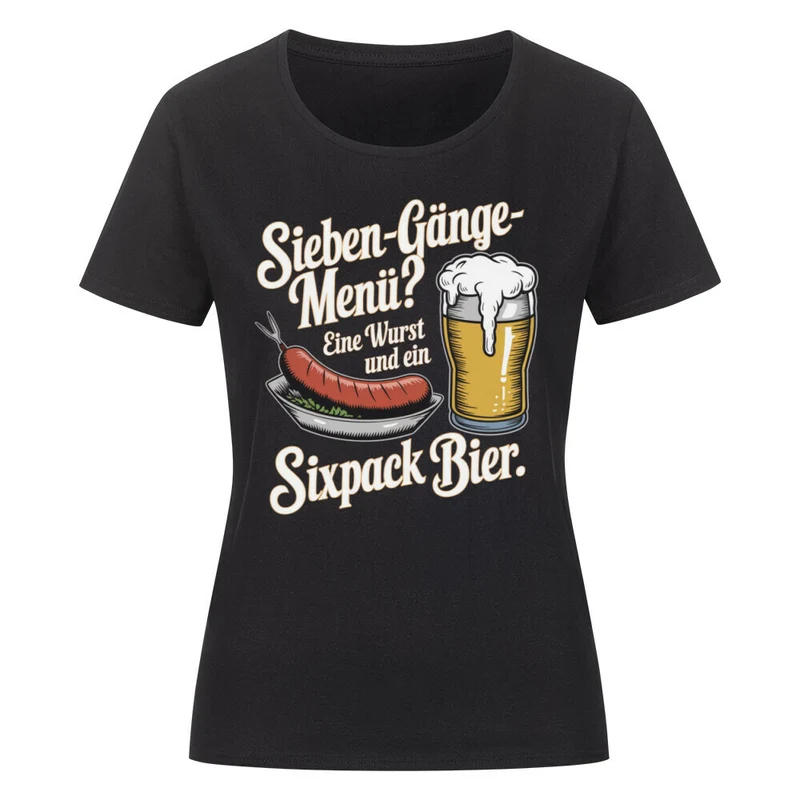 Sieben-Gänge-Menü - Damenshirt