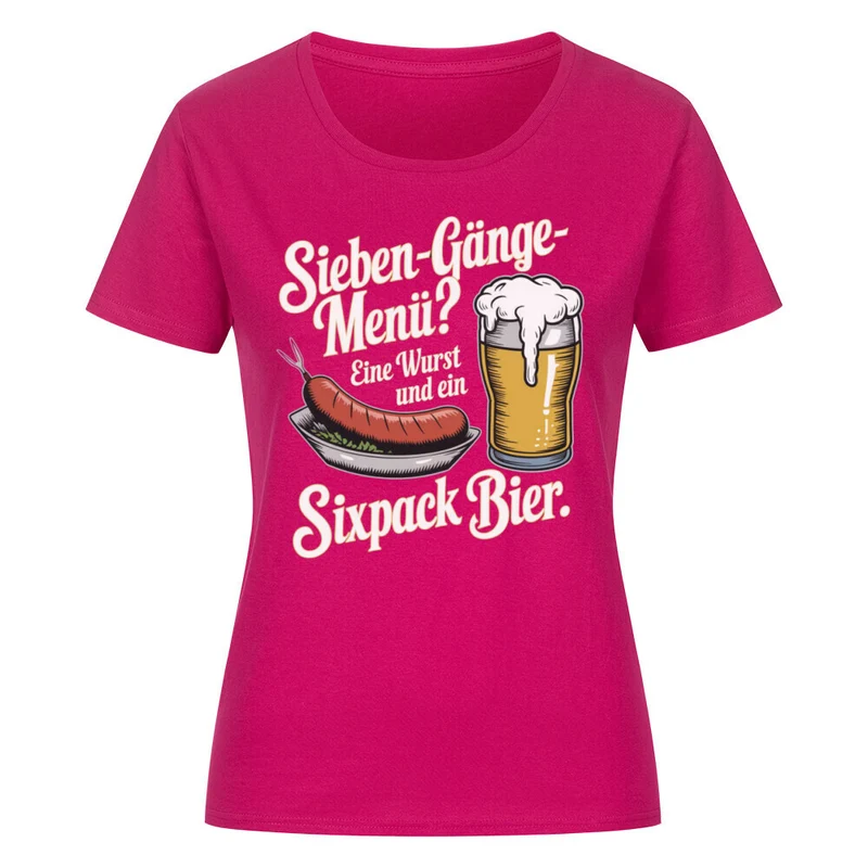 Sieben-Gänge-Menü - Damenshirt