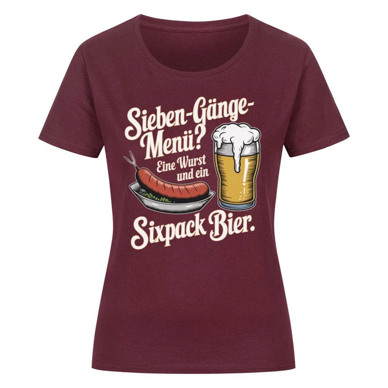 Sieben-Gänge-Menü - Damenshirt