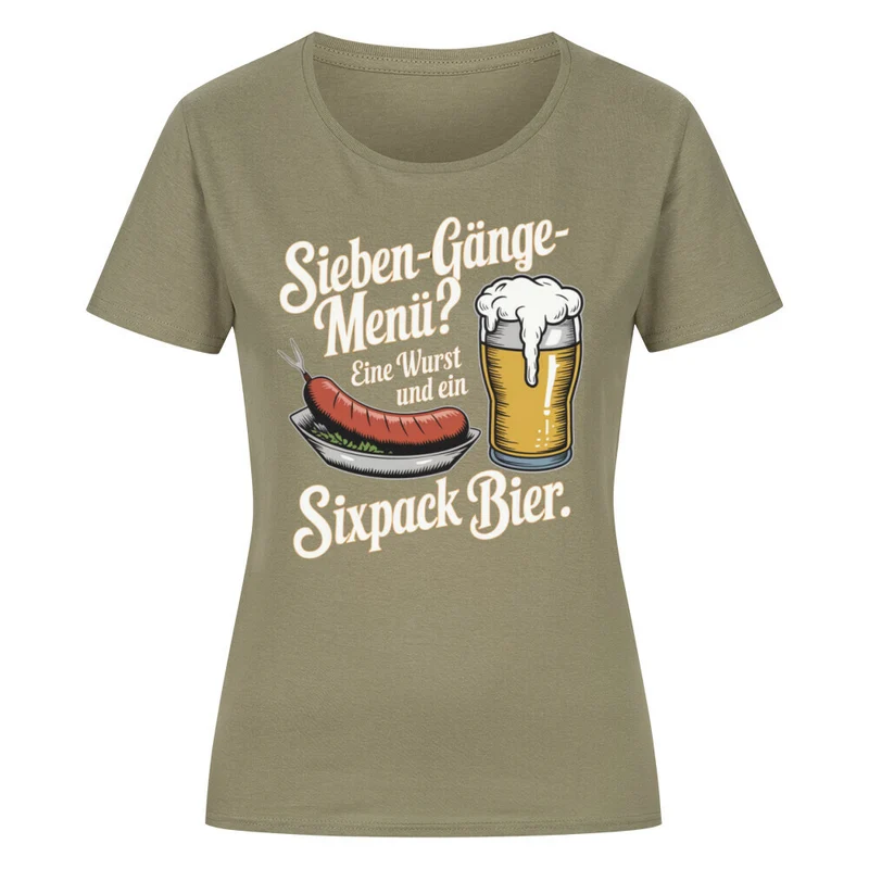 Sieben-Gänge-Menü - Damenshirt