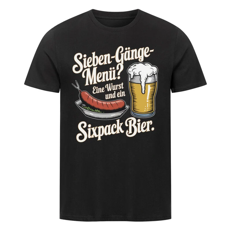 Sieben-Gänge-Menü - Herren Premiumshirt