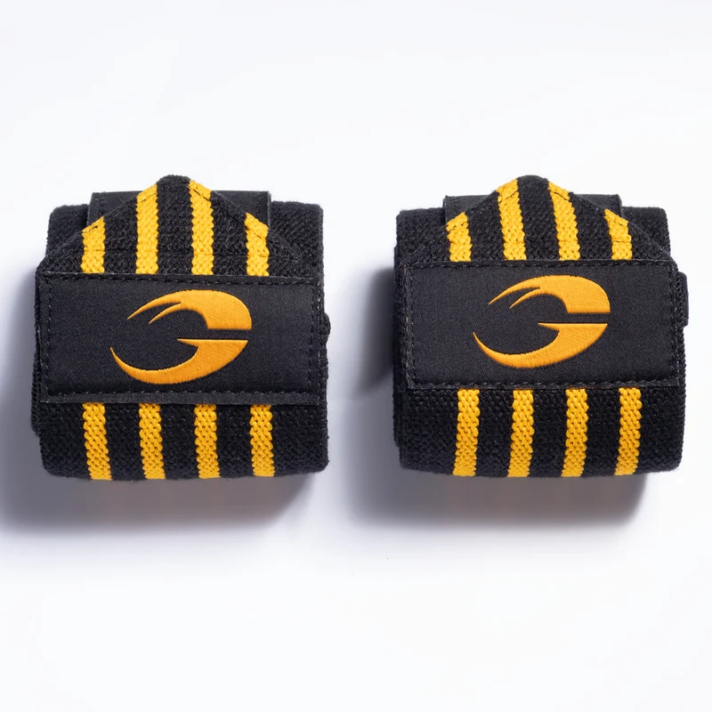 GASP HARDCORE HANDGELENK BANDAGE, Black/Yellow