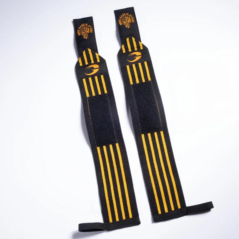GASP HARDCORE HANDGELENK BANDAGE, Black/Yellow