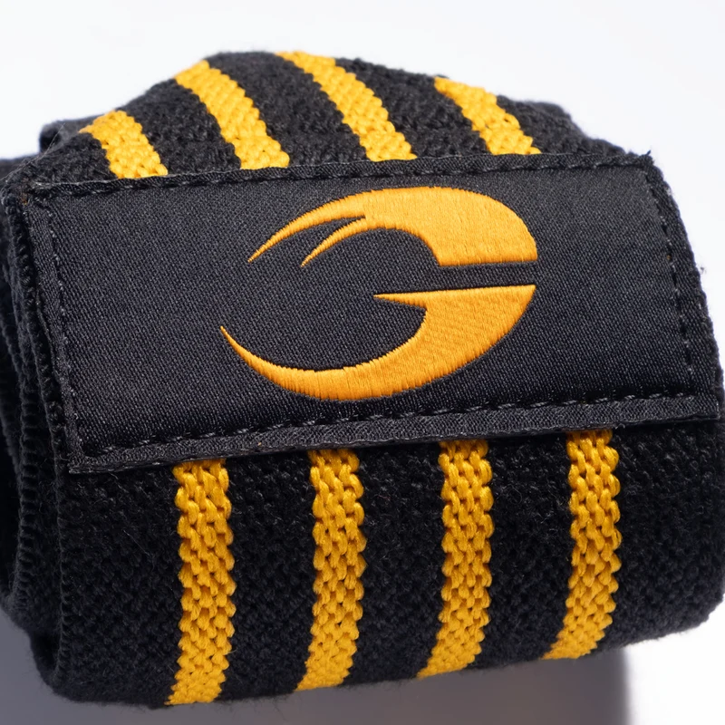 GASP HARDCORE HANDGELENK BANDAGE, Black/Yellow