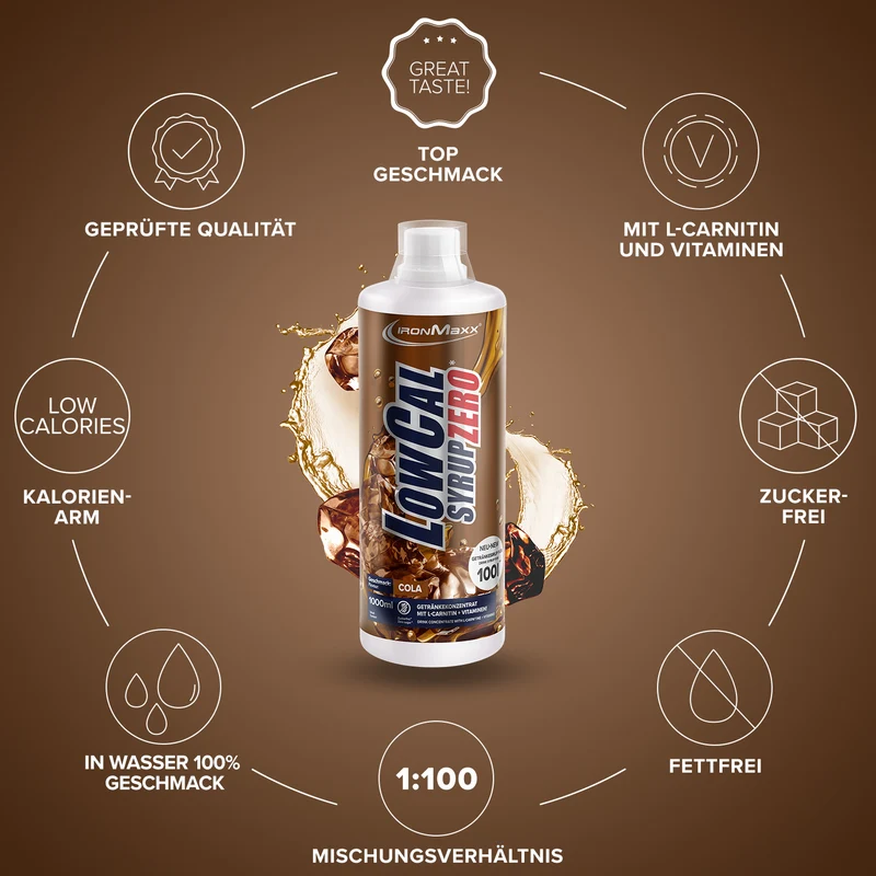 LowCal Syrup Zero (1000ml) - Cola