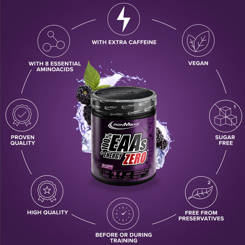 EAAs + Energy ZERO (500g) - Wild Berries