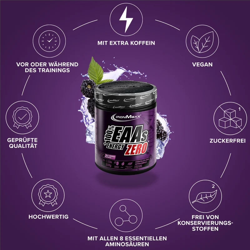 EAAs + Energy ZERO (500g) - Wild Berries