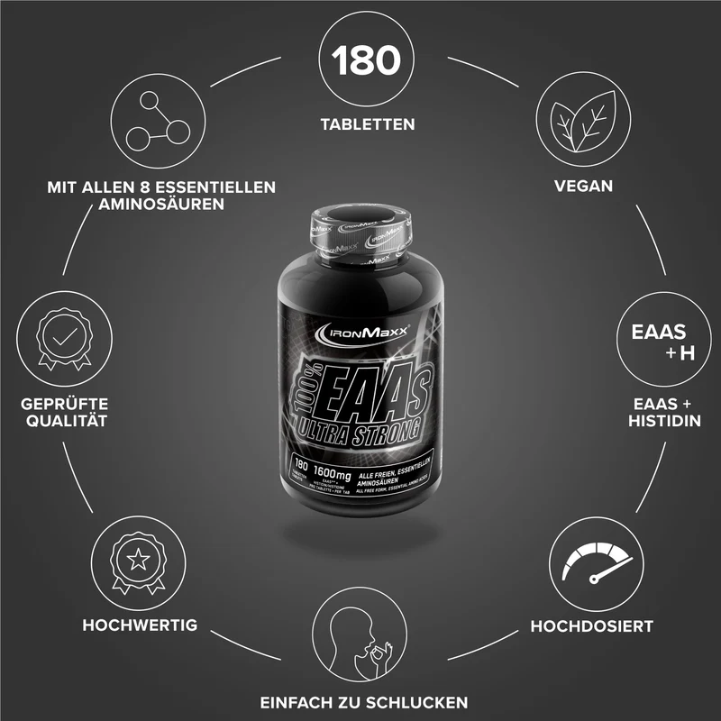 100% EAAs Ultra Strong - 180 Tabletten