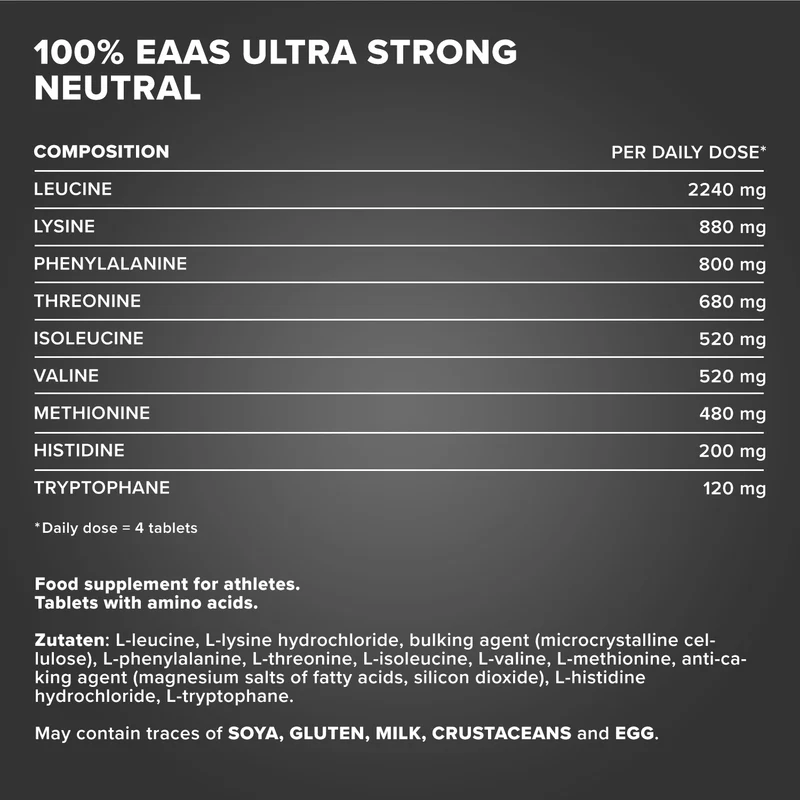 100% EAAs Ultra Strong - 180 Tabletten