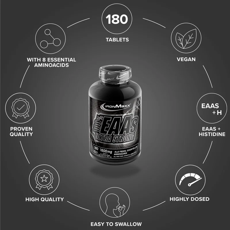 100% EAAs Ultra Strong - 180 Tabletten