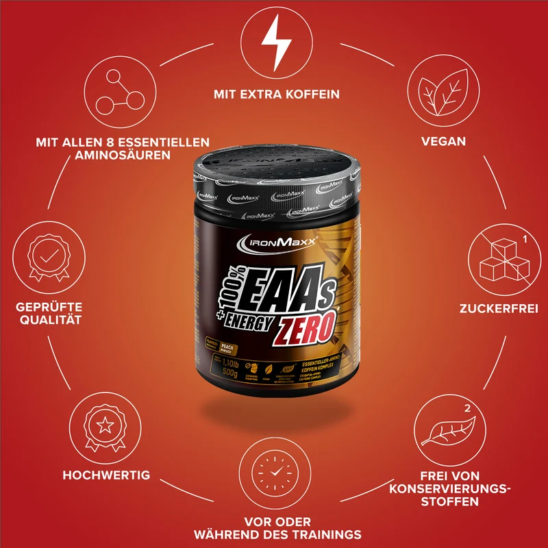 EAAs + Energy ZERO (500g) - Peach