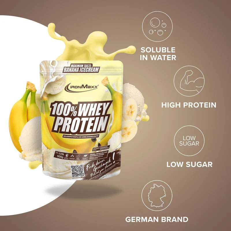 100% Whey Protein (500g) - Banana Ice Cream