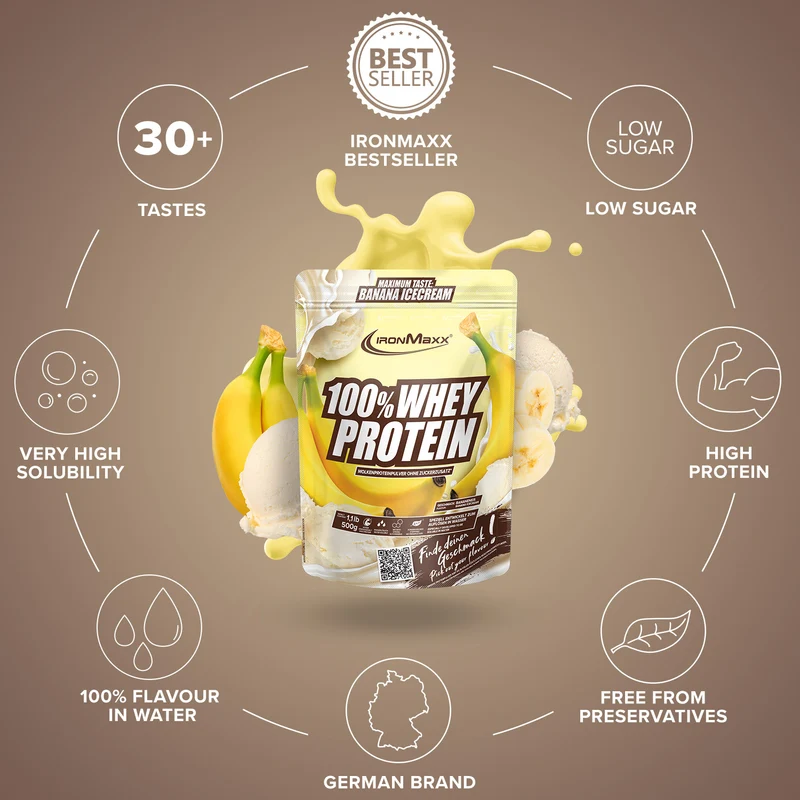 100% Whey Protein (500g) - Banana Ice Cream