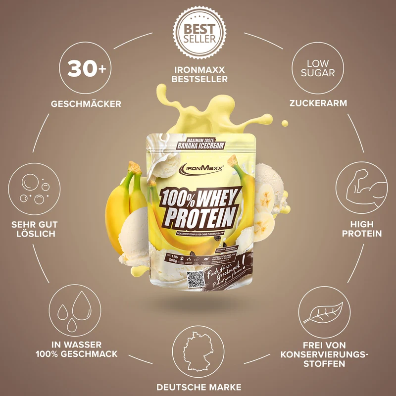 100% Whey Protein (500g) - Banana Ice Cream
