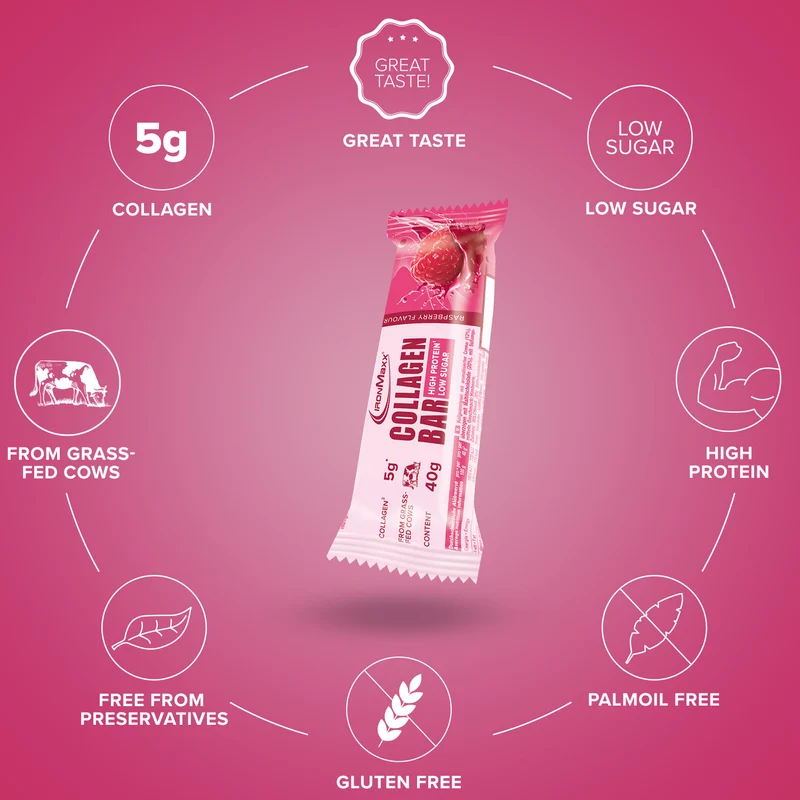 Collagen Bar (40g) - Raspberry