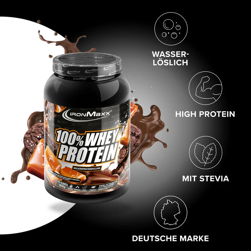 100% Whey Protein (900g) - Dark Cookies Salted Caramel