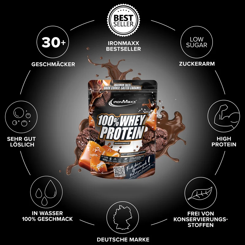 100% Whey Protein (500g) - Dark Cookie Salted Caramel