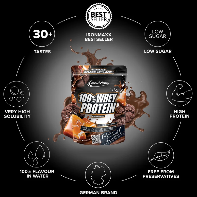 100% Whey Protein (500g) - Dark Cookie Salted Caramel