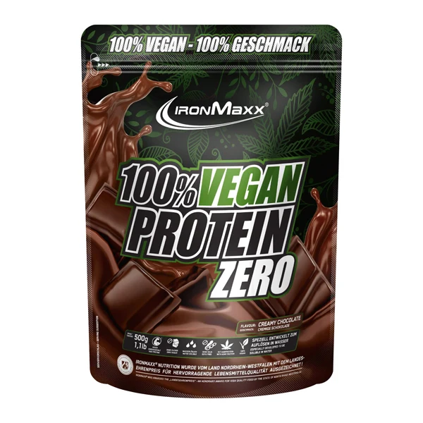 IronMaxx 100% VEGAN PROTEIN ZERO, 500 g Beutel