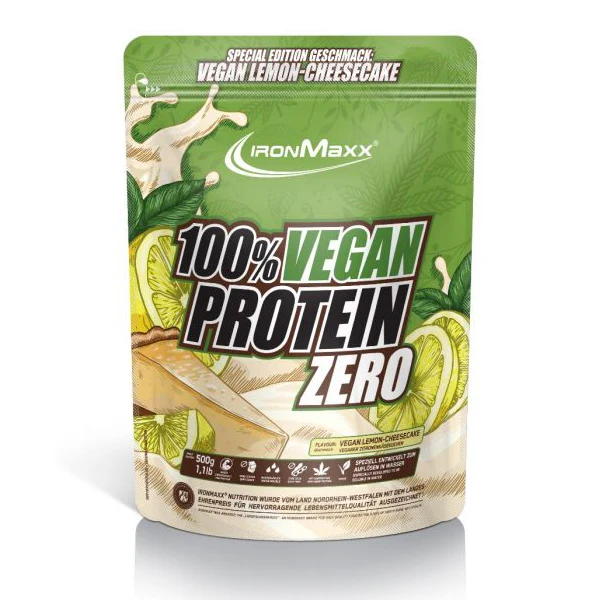 IronMaxx 100% VEGAN PROTEIN ZERO, 500 g Beutel