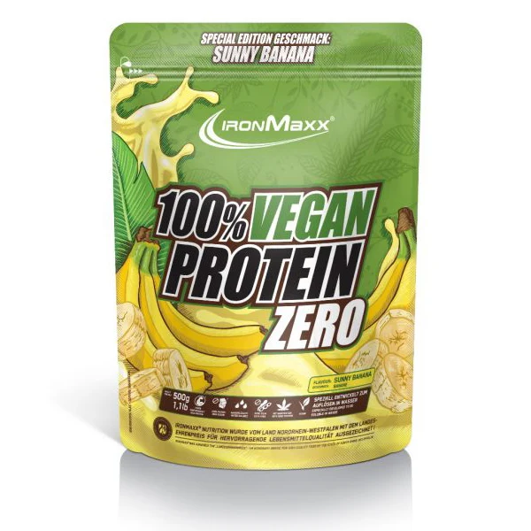 IronMaxx 100% VEGAN PROTEIN ZERO, 500 g Beutel