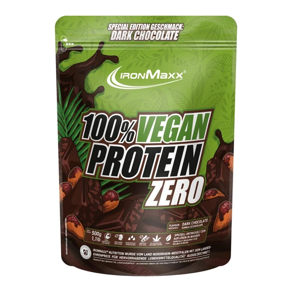IronMaxx 100% VEGAN PROTEIN ZERO, 500 g Beutel