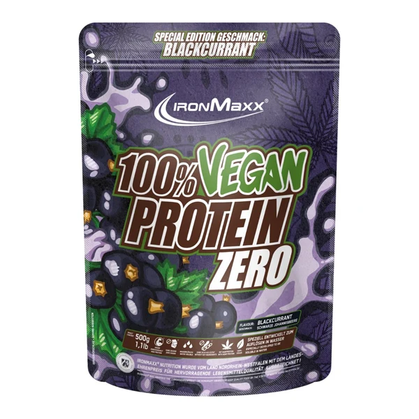 IronMaxx 100% VEGAN PROTEIN ZERO, 500 g Beutel